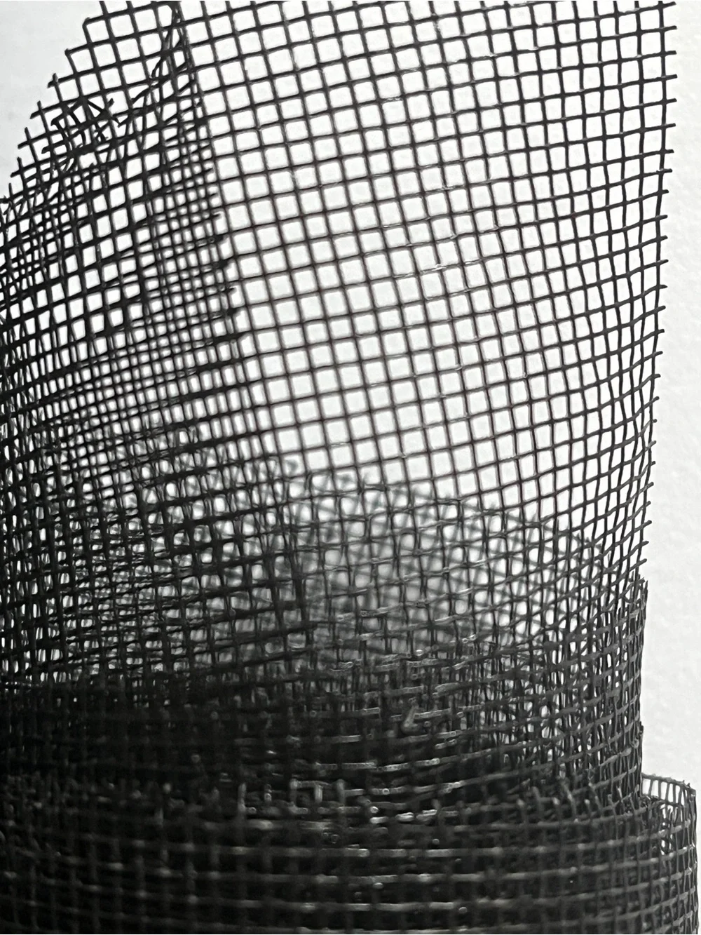 Black Window Screen Mesh Roll - Durable Fiberglass/Polyester Screening